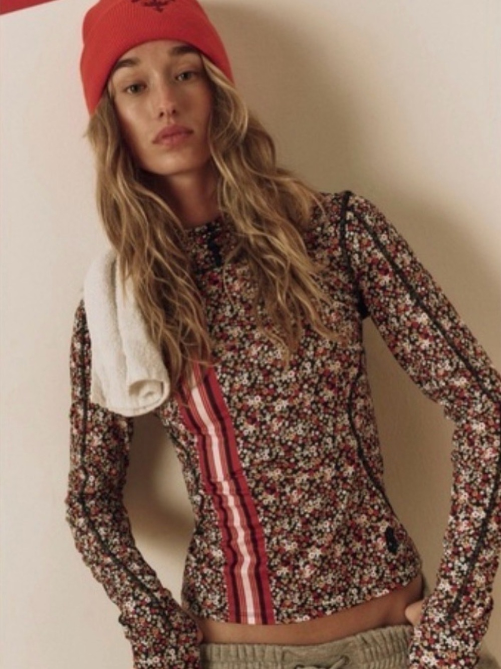 Free People Misty Morning Printed Layer Top